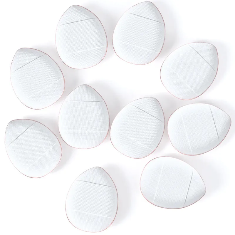 10 Pcs Mini Finger Puff Foundation Powder Detail Makeup Sponge Face Concealer Cream Blend Cosmetic Accessories Makeup Tools