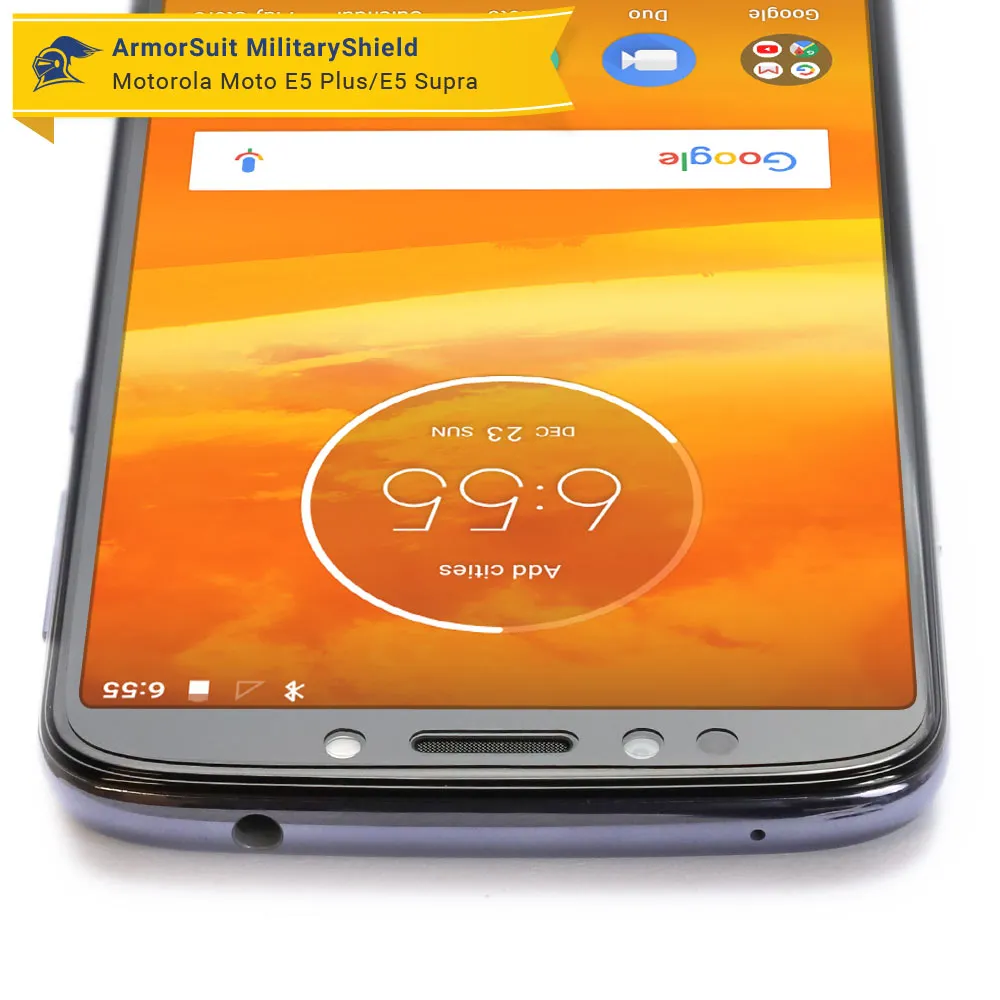 [2 Pack] Motorola Moto E5 Plus/E5 Supra Matte Case Friendly Screen Protector
