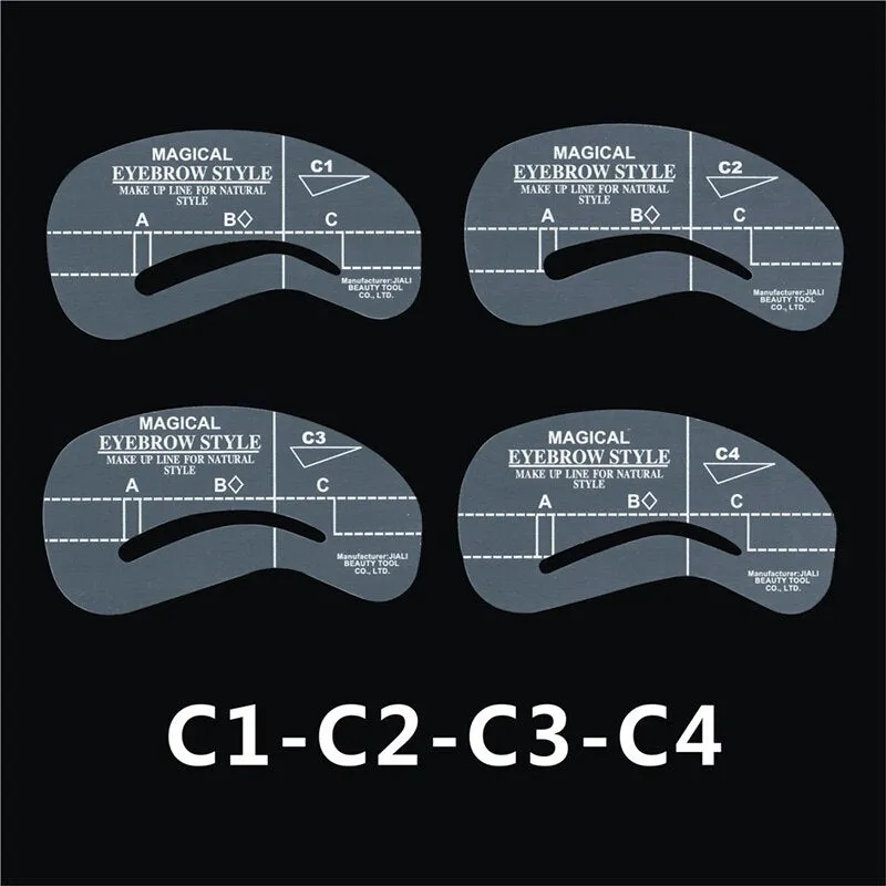 24pcs/set Grooming Stencil Kit MakeUp Shaping DIY Beauty Eyebrow Template Stencils Make up Shaper Tools Accessories
