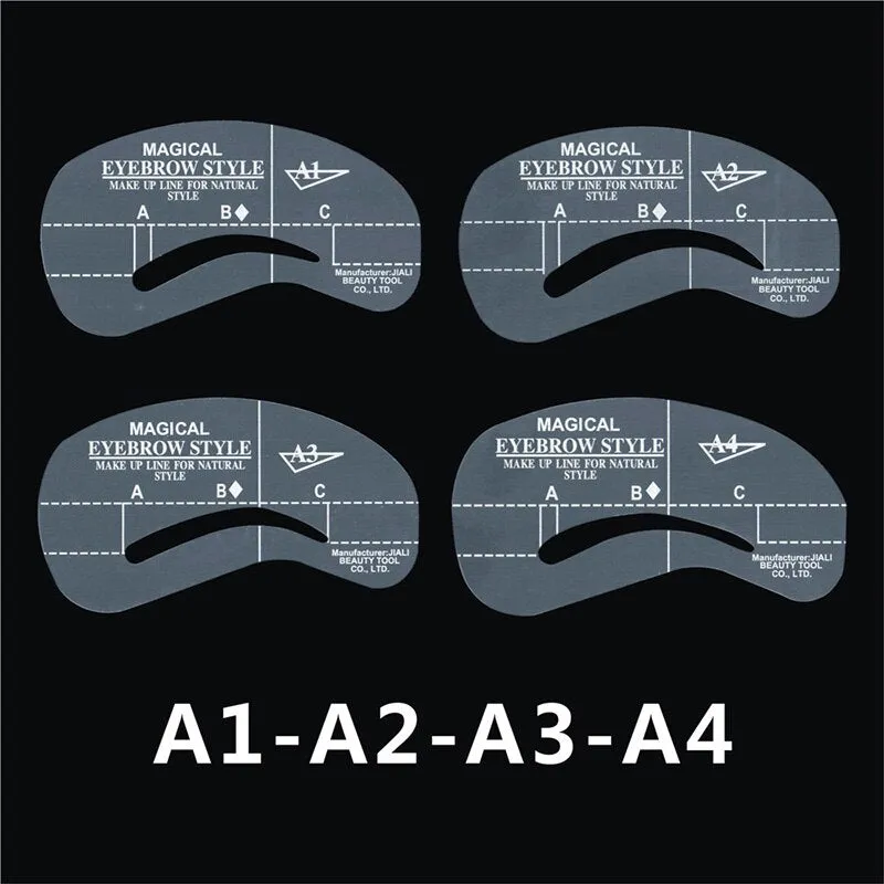 24pcs/set Grooming Stencil Kit MakeUp Shaping DIY Beauty Eyebrow Template Stencils Make up Shaper Tools Accessories