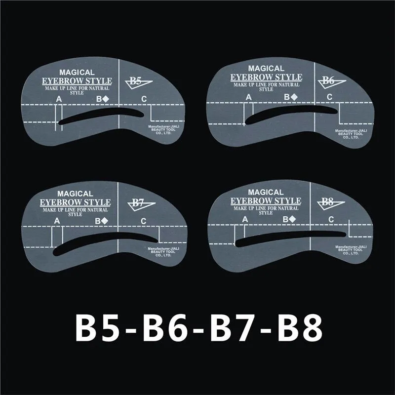 24pcs/set Grooming Stencil Kit MakeUp Shaping DIY Beauty Eyebrow Template Stencils Make up Shaper Tools Accessories