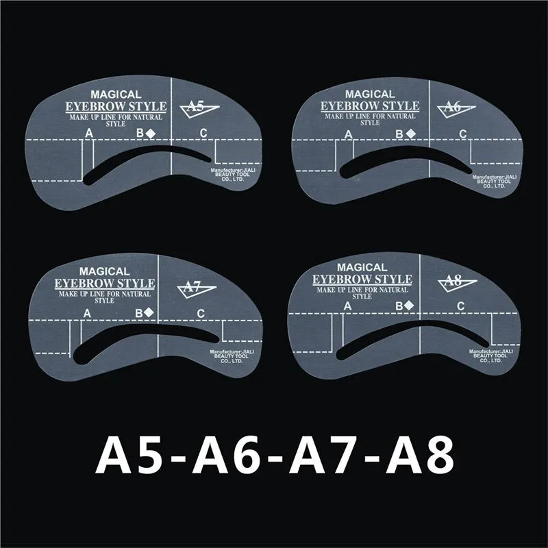 24pcs/set Grooming Stencil Kit MakeUp Shaping DIY Beauty Eyebrow Template Stencils Make up Shaper Tools Accessories