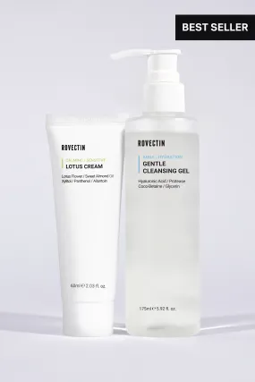 Aqua Cleansing Gel & Lotus Cream Set