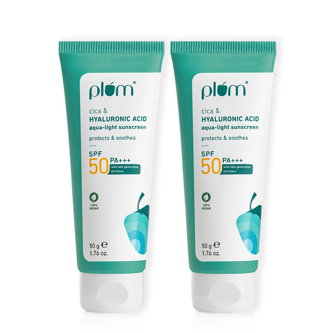 Cica & Hyaluronic Acid Aqua-Light SPF 50 PA    Sunscreen (Pack of 2)