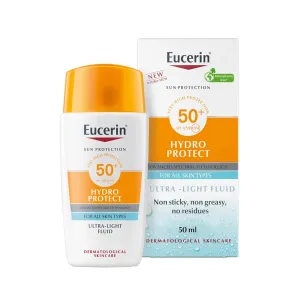 EUCERIN Sunscreen Hydro Protect Face Ultra Light Fluid SPF 50  | High UVA/UVB Protection for All Skin Types