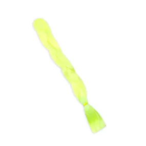 FireFly 2.0 Neon Yellow Glow in The Dark Blacklight Reactive Jumbo Hair Braid