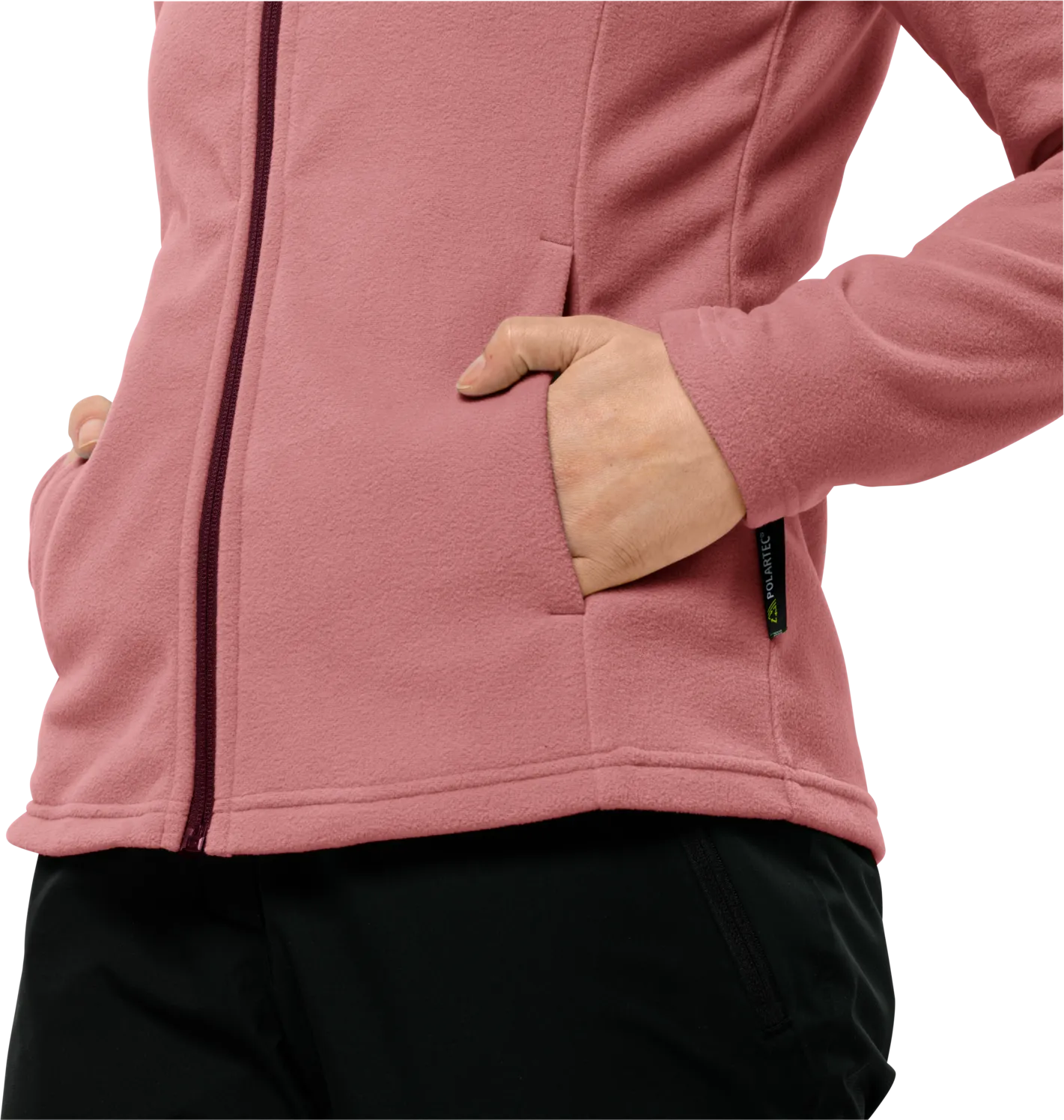 Jack Wolfskin Women&#x27;s Taunus Full Zip Blush Powder | Buy Jack Wolfskin Women&#x27;s Taunus Full Zip Blush Powder here | Outnorth