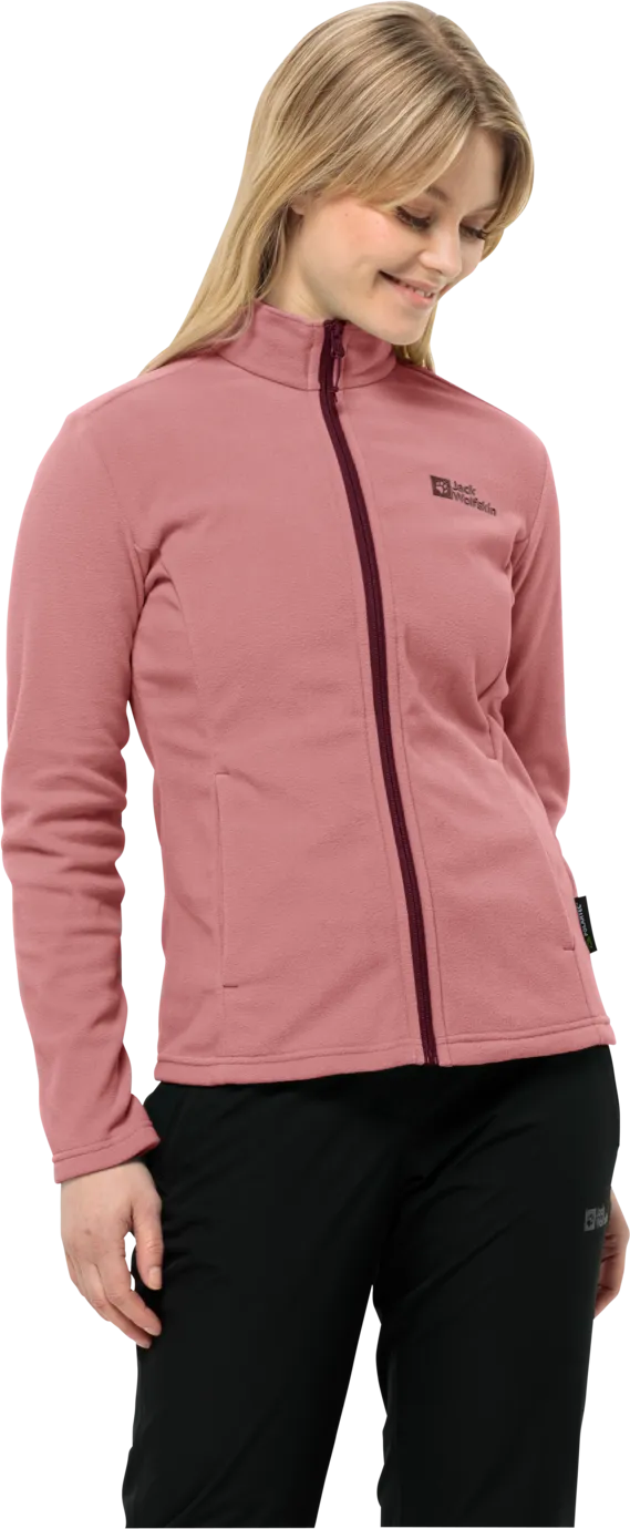 Jack Wolfskin Women&#x27;s Taunus Full Zip Blush Powder | Buy Jack Wolfskin Women&#x27;s Taunus Full Zip Blush Powder here | Outnorth