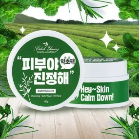 Label Young Shocking Herb Wash Off Pack 100g