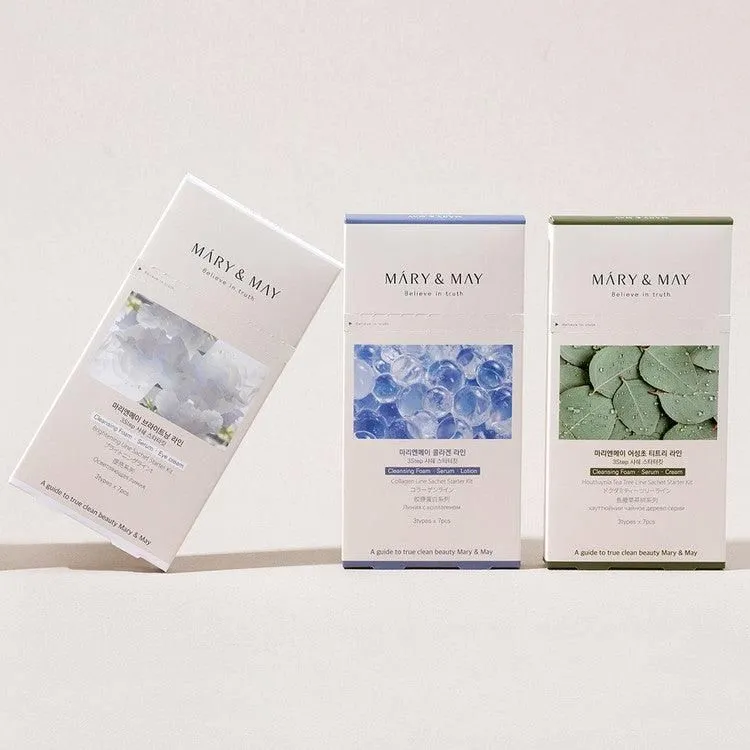 Mary&May Houttuynia Tea Tree Line 3 Step Sachet Starter Kit 7EA