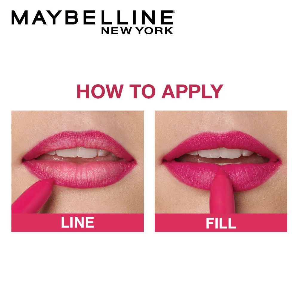 Maybelline New York Super Stay Crayon Lipstick, 35 Treat Yourself 1.2