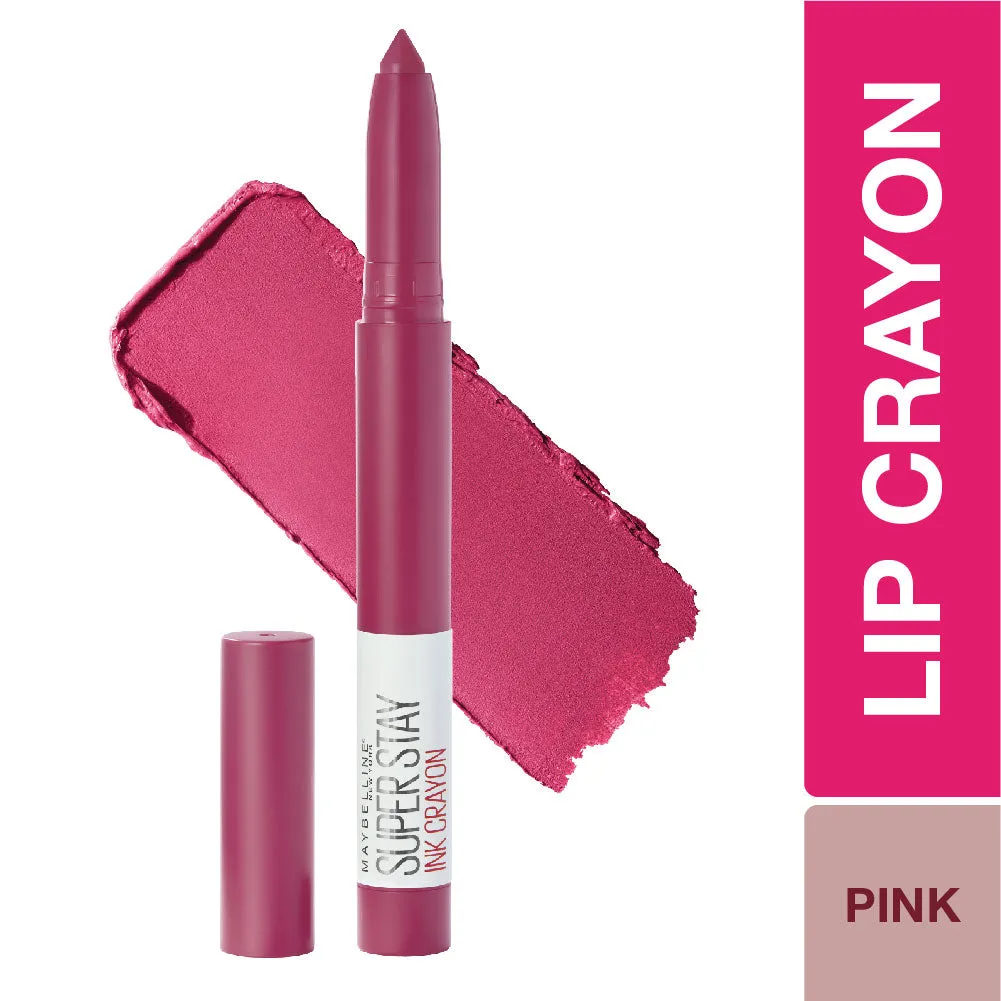 Maybelline New York Super Stay Crayon Lipstick, 35 Treat Yourself 1.2
