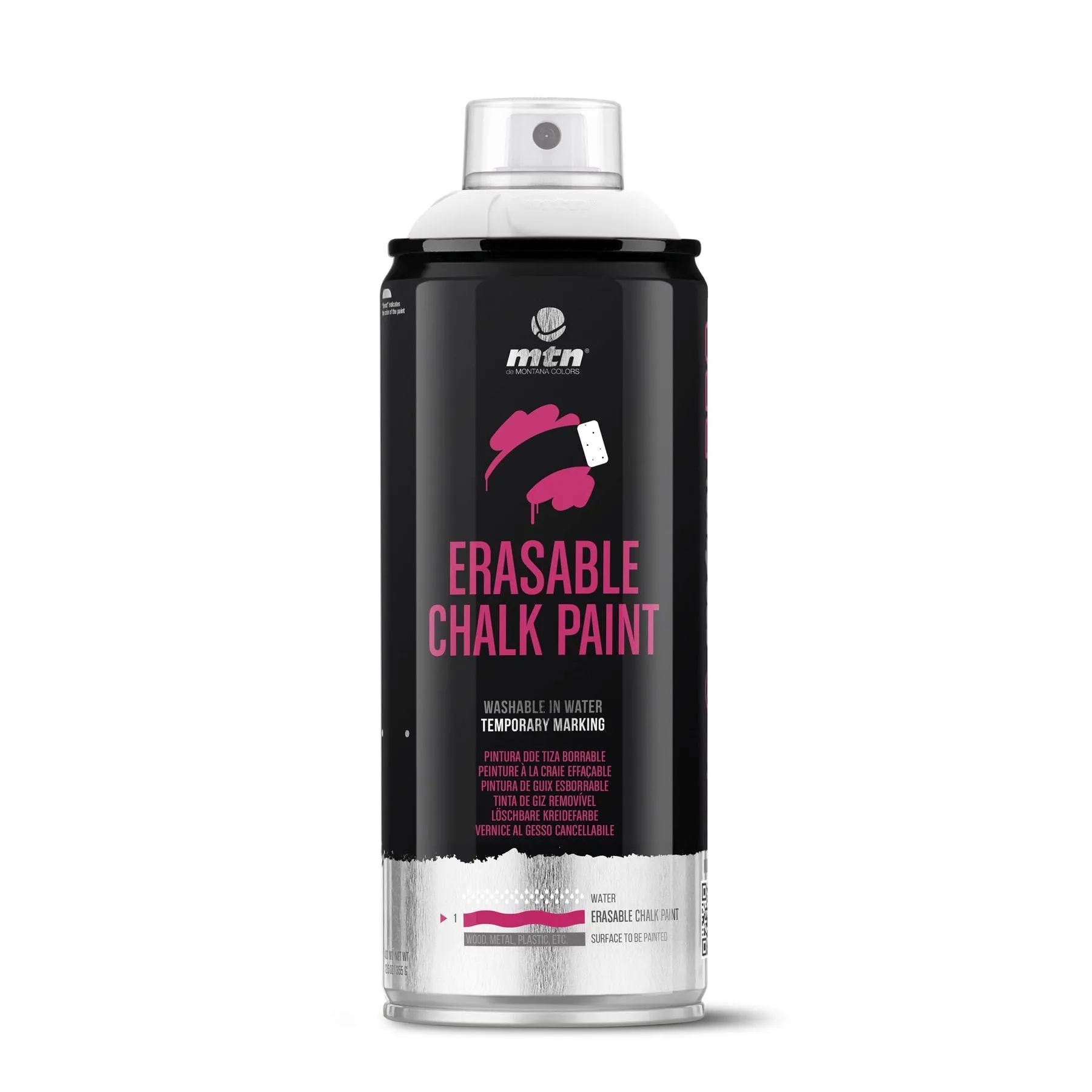MTN PRO Erasable Chalk Spray Paint 400ml - White