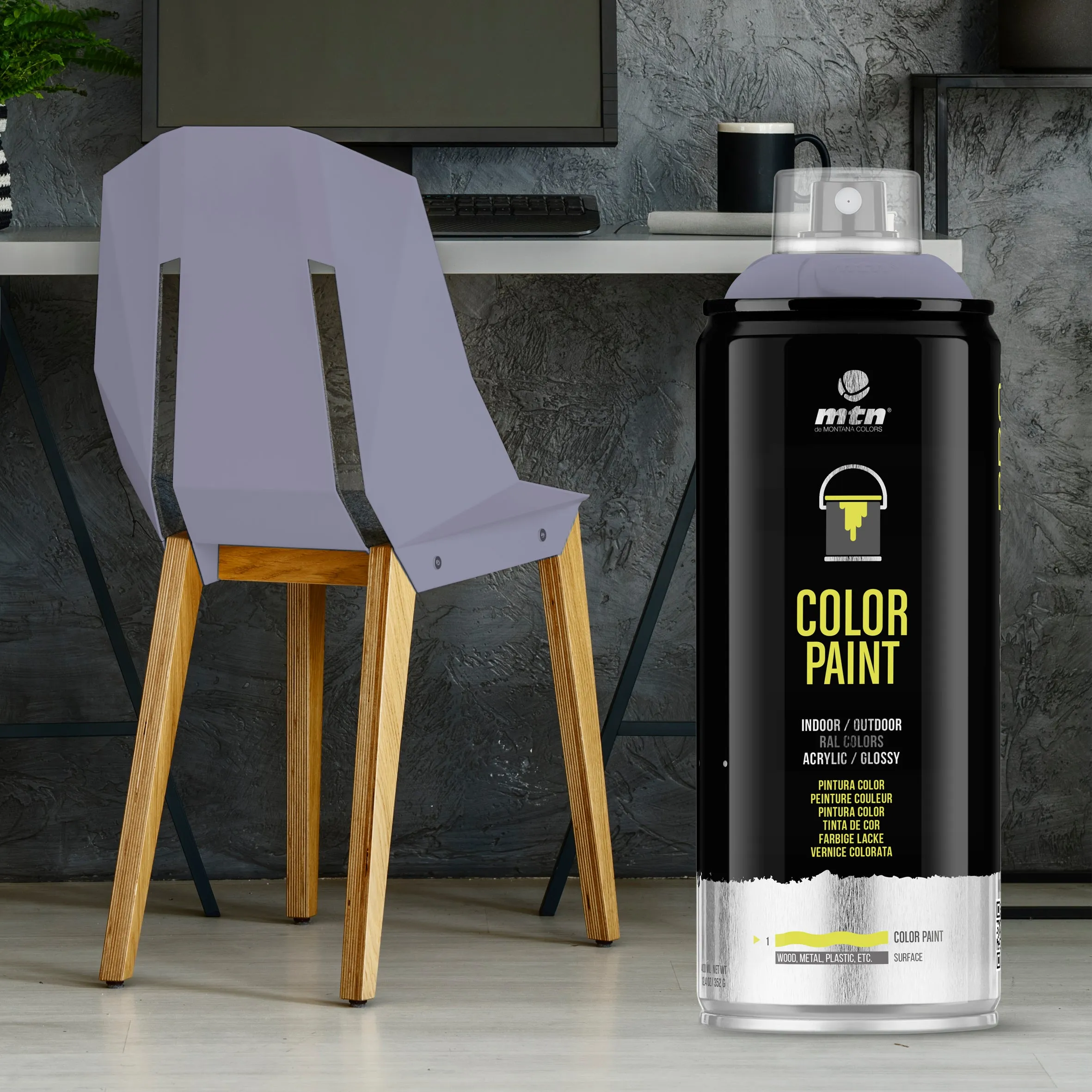 MTN PRO Spray Paint 400ml RAL 7035 - Light Grey