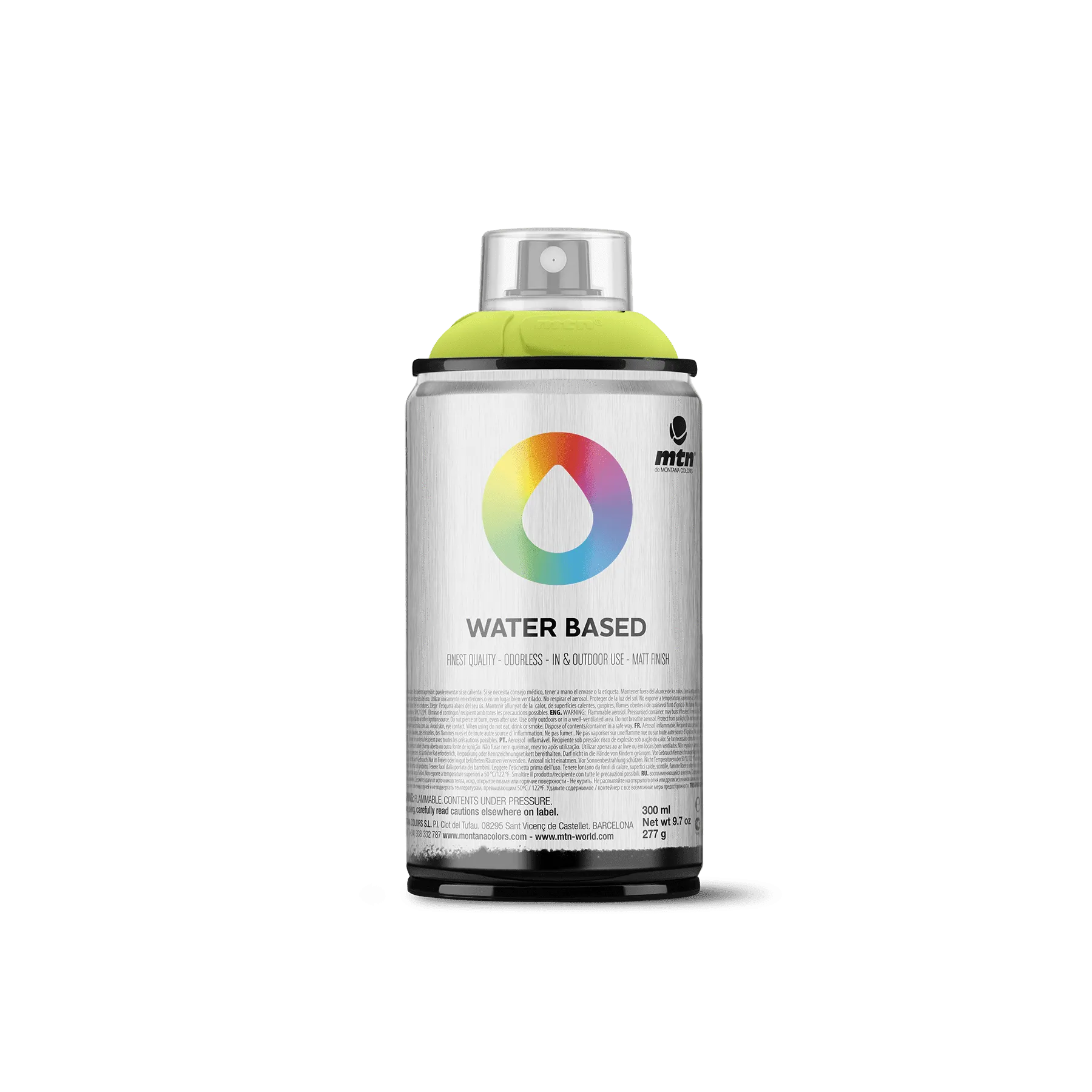 MTN Water Based 300 Spray Paint - Brilliant Light Green (WRV-34)