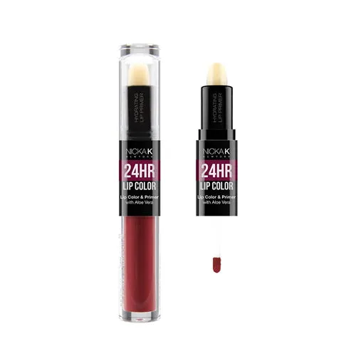 NICKA K 24HR Lip Color and Primer - #11 Burgundy
