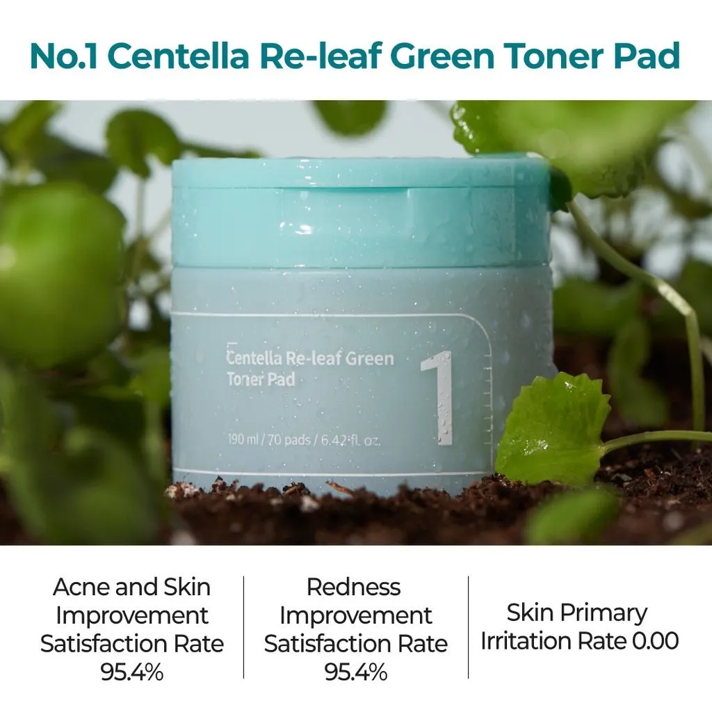 NUMBUZIN No.1 Centella Re-Leaf Green Toner Pad 190ml / 70 Pads