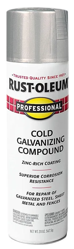 Rust-Oleum 7585838 Galvanizing Compound Paint, Cold Gray, Flat/Matte, 20 oz :CAN: QUANTITY: 1