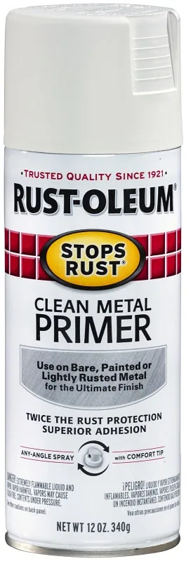 Rust-Oleum 7780830 Primer, White, Flat/Matte, 12 oz :CAN: QUANTITY: 1