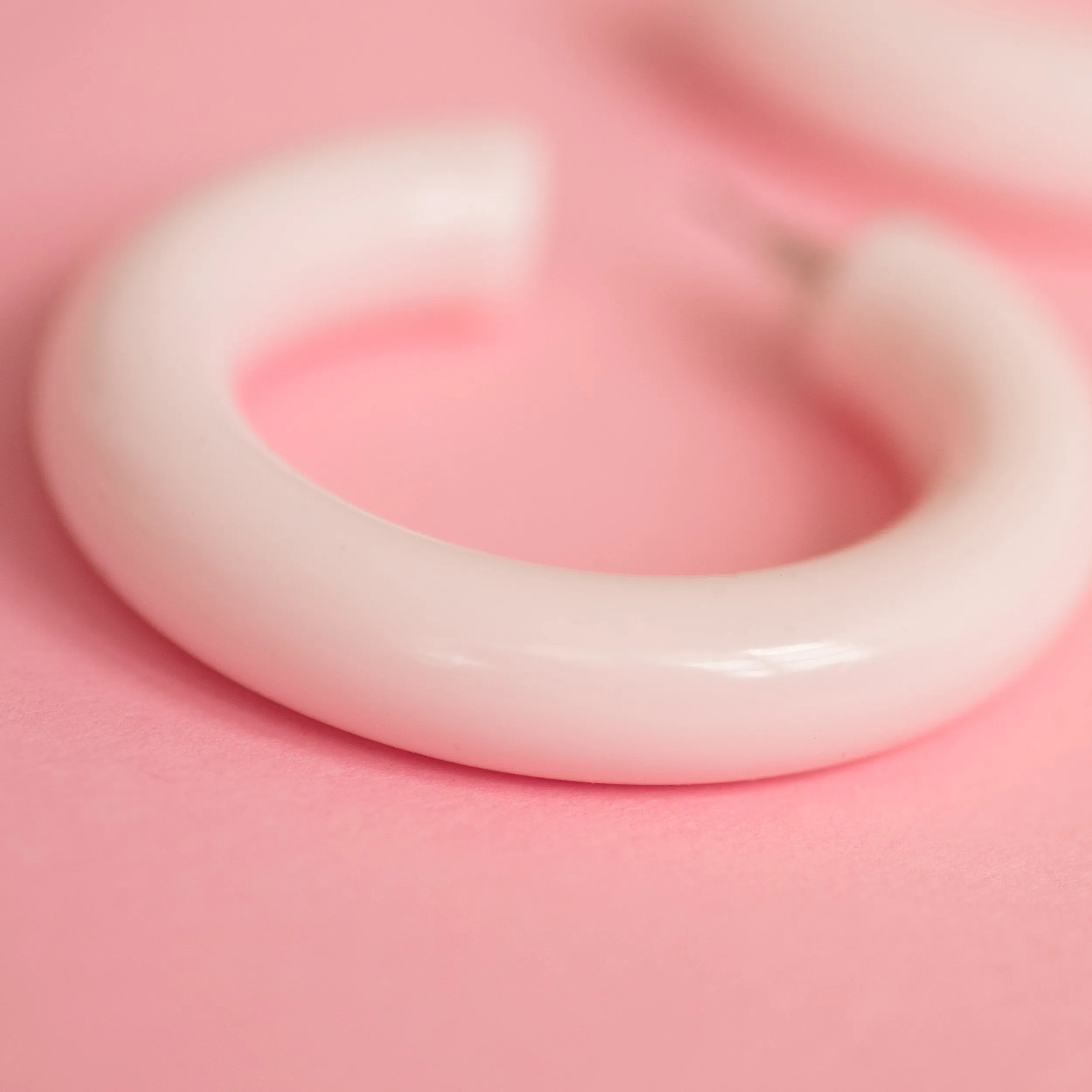 Soft Blush Chunky Hoop Earrings