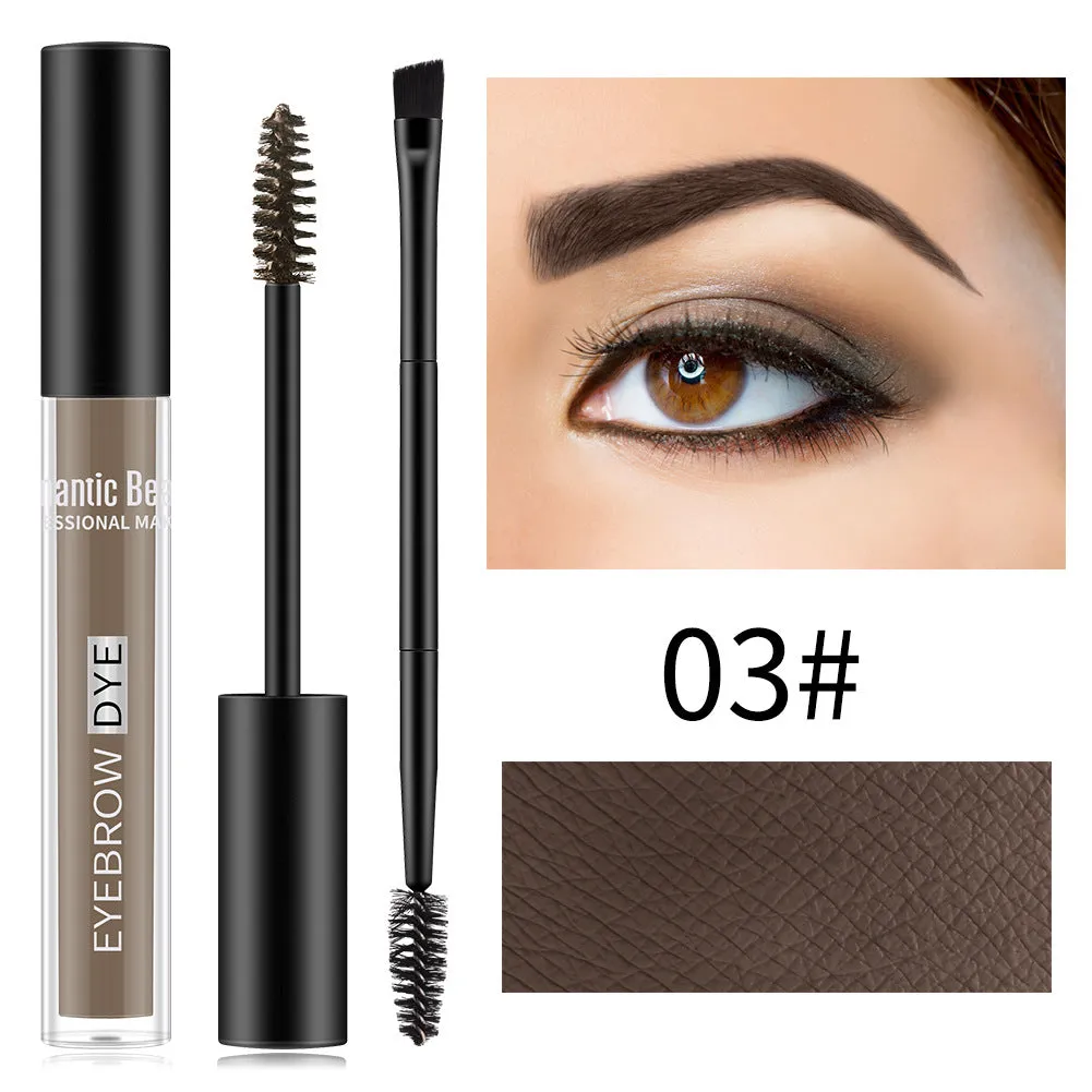 Wholesale double head brow brush long-lasting shaping waterproof sweatproof dye eyebrow balm JDC-MA-JunC001