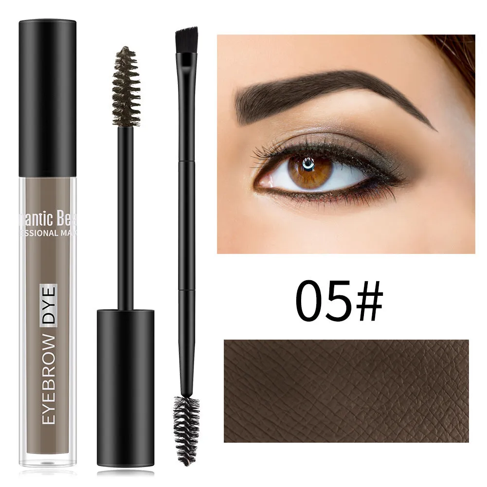 Wholesale double head brow brush long-lasting shaping waterproof sweatproof dye eyebrow balm JDC-MA-JunC001