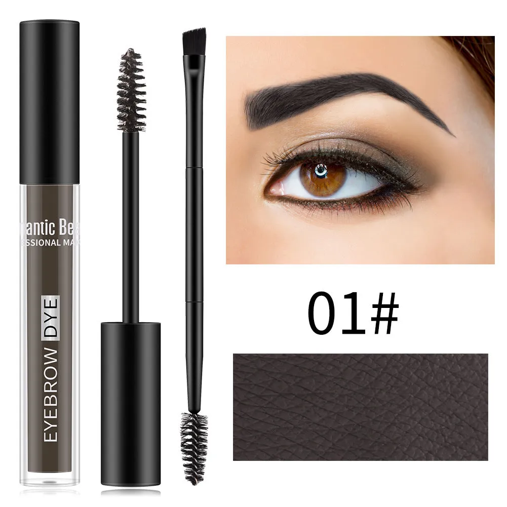 Wholesale double head brow brush long-lasting shaping waterproof sweatproof dye eyebrow balm JDC-MA-JunC001