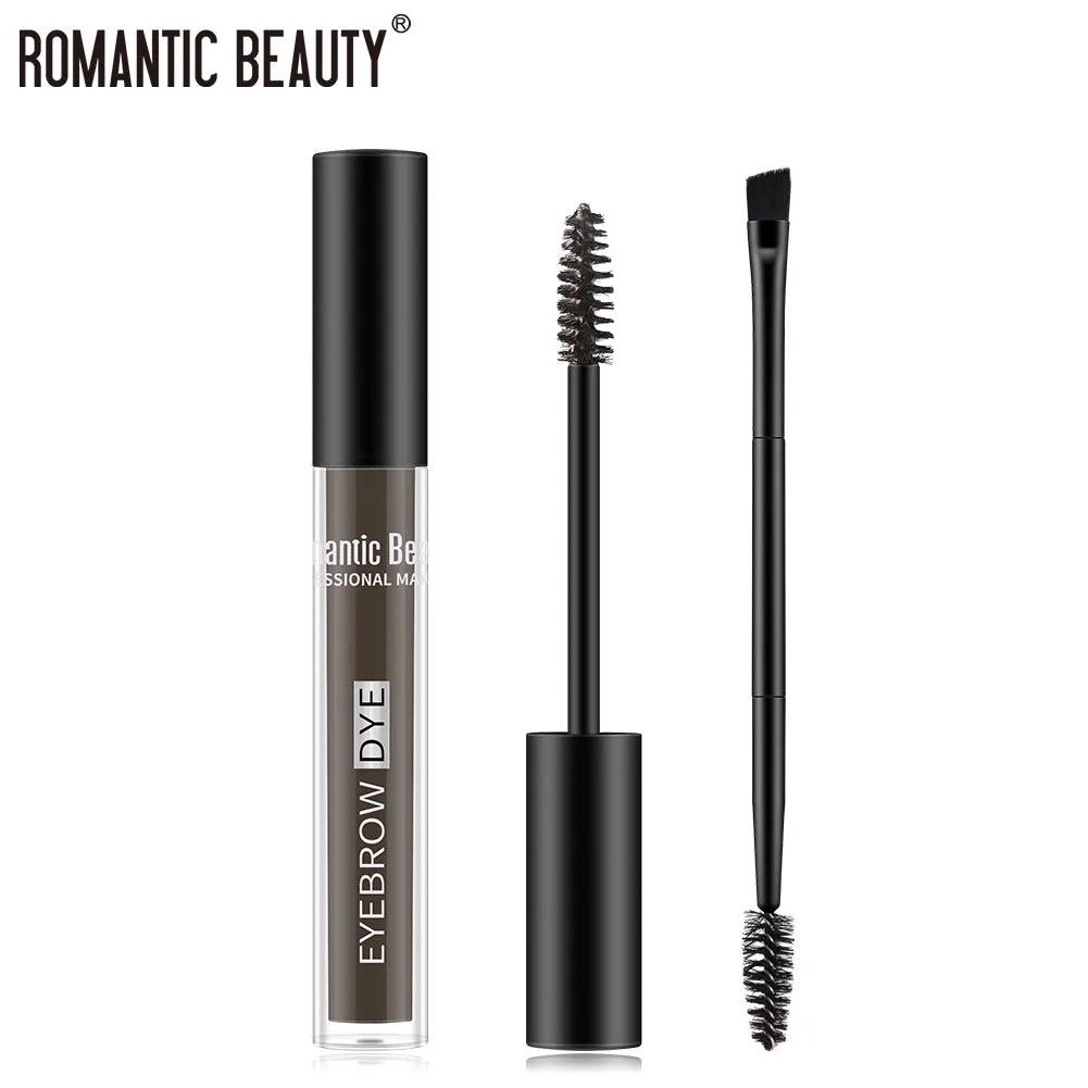 Wholesale double head brow brush long-lasting shaping waterproof sweatproof dye eyebrow balm JDC-MA-JunC001