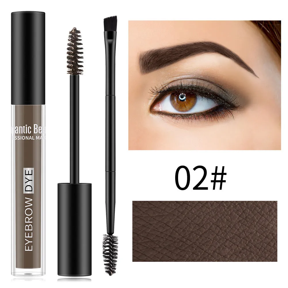 Wholesale double head brow brush long-lasting shaping waterproof sweatproof dye eyebrow balm JDC-MA-JunC001